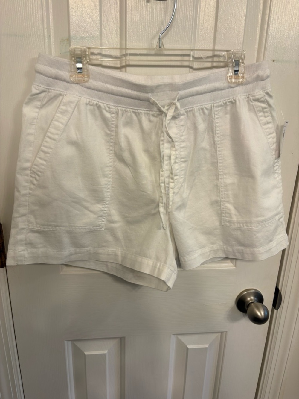 GAP White Drawstring Shorts